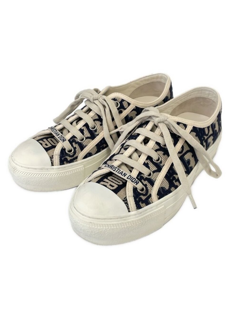 Dior Walk'n'Dior Oblique Low-Cut Sneakers Navy White Second